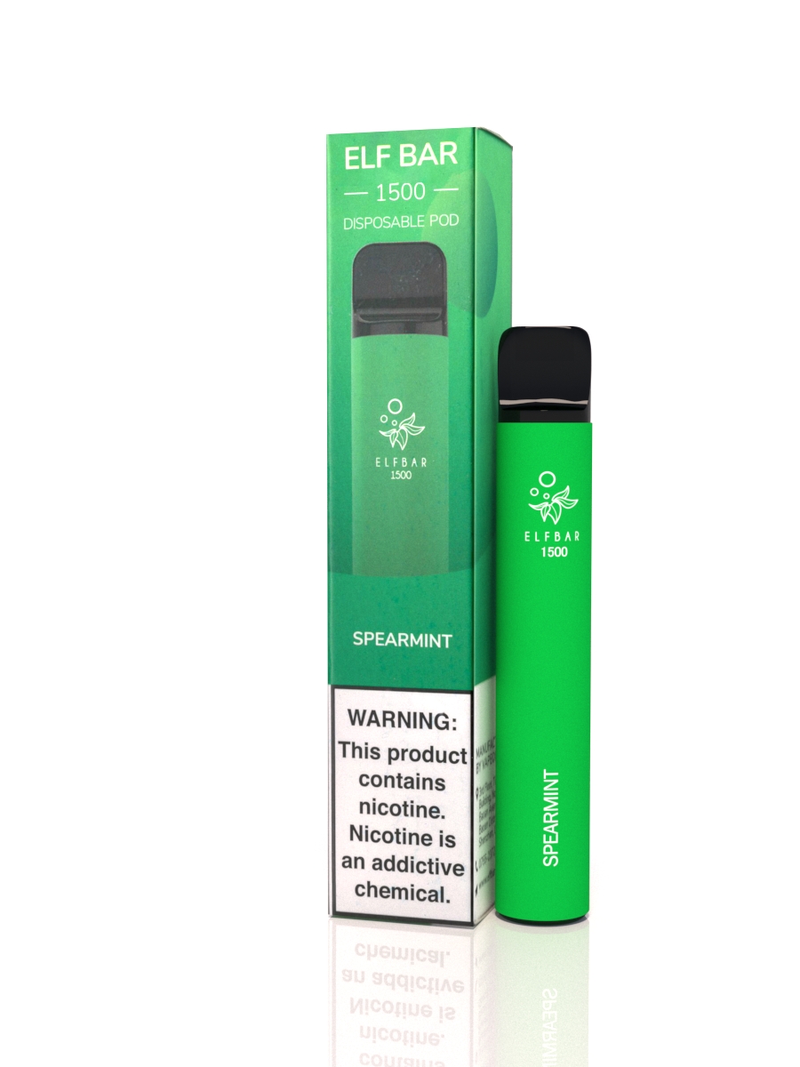 spearmint_ren elf bar 1500 spearmint